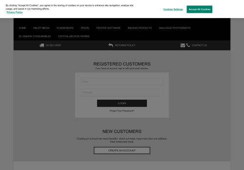 
                            11. Customer Login | The Fujifilm Inkjet Shop