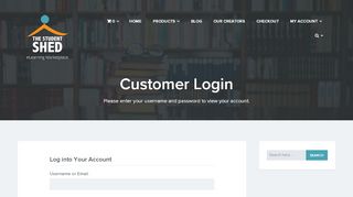 
                            9. Customer Login – The Student Shed