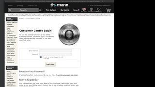 
                            5. Customer Login – Thomann Norway