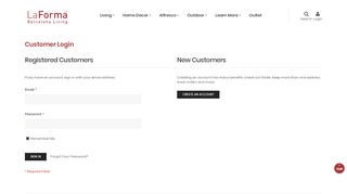 
                            10. Customer Login Wholesale Designer Furniture - LaForma Australia