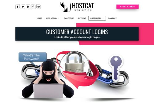 
                            7. Customer Logins | Customer Accounts | Hostcat Web Design