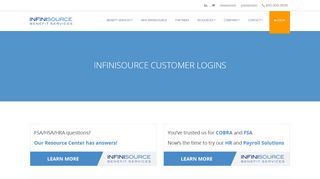 
                            12. Customer Logins - Infinisource Benefit Services