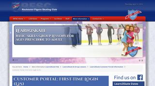 
                            8. Customer Portal: First-time Login (L2S) - Rochester Figure Skating ...