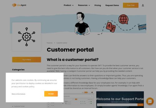 
                            10. Customer portal | LiveAgent