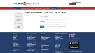 
                            9. Customer Portal Login | Vector Security