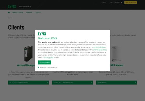 
                            4. Customer portal - LYNX Broker