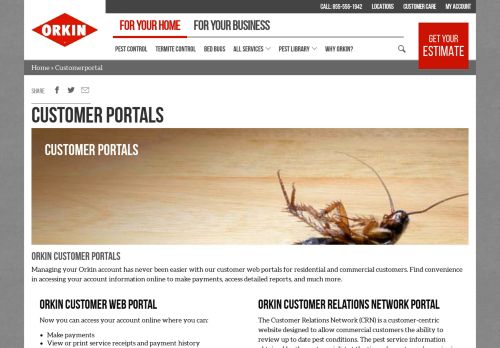 
                            2. Customer Portals - Orkin