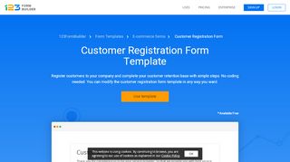 
                            3. Customer Registration Form Template | 123FormBuilder