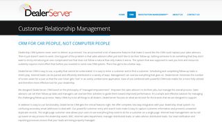 
                            2. Customer Relationship Management - DealerServer