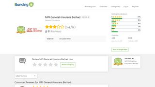 
                            13. Customer Reviews for MPI Generali Insurans Berhad - iBanding
