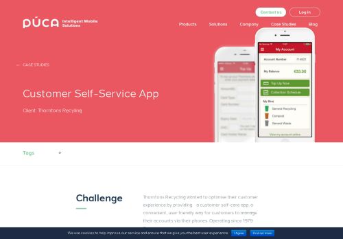 
                            9. Customer Self-Service App for Thorntons Recycling - Puca