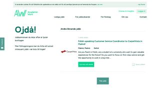 
                            7. Customer Service Coordinators to CarpetVista in Malmö! | Academic ...