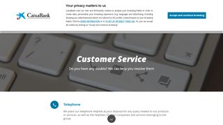 
                            3. Customer Service | Customer Service | CaixaBank