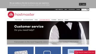 
                            9. Customer service | DK Hostmaster