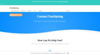 
                            3. Customer Service | FastSpring