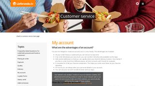 
                            4. Customer service - My account - Lieferando.de