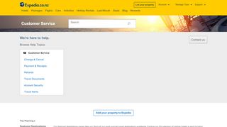 
                            7. Customer Service Portal - Expedia