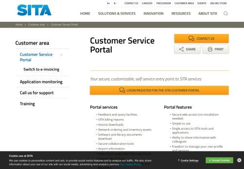 
                            3. Customer Service Portal | SITA