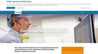 
                            4. Customer Services Portal | Philips Healthcare