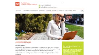 
                            4. Customer Services – The MPS Team - Managed Print Services