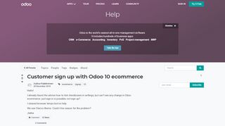 
                            9. Customer sign up with Odoo 10 ecommerce | Odoo