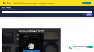 
                            5. Customer Signup Form Flat Responsive Widget Template - W3layouts