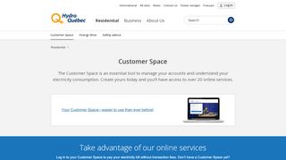 
                            4. Customer Space | Hydro-Québec