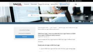 
                            7. Customer Support - AMD Face Login | How to enable the Face ...