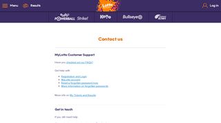 
                            9. Customer support - MyLotto