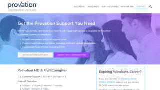 
                            3. Customer Support - Provation - ProVation® Medical