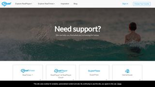 
                            9. Customer support | RealTimes with RealPlayer