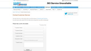 
                            4. Customer Support Services – Naukri FastForward