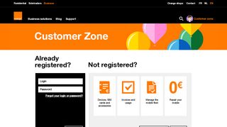 
                            11. Customer Zone - Orange Business