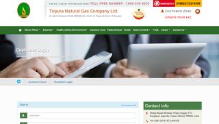 
                            12. customer zone - Welcome to Tripura Natural Gas Company Limited