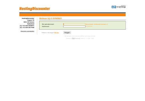 
                            3. customer.hostingdiscounter.nl powered by e-synergy