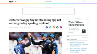 
                            13. Customers angry Sky Go streaming app not working on ... - Stuff.co.nz