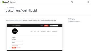 
                            5. customers/login.liquid · Shopify Help Center