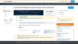 
                            3. Customise the facebook login and logout button - Stack Overflow