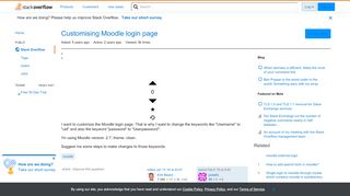 
                            6. Customising Moodle login page - Stack Overflow