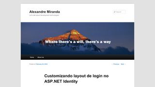 
                            11. Customizando layout de login no ASP.NET Identity | Alexandre Miranda