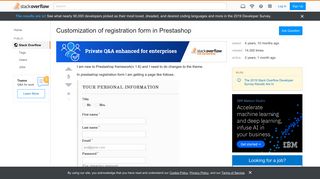 
                            7. Customization of registration form in Prestashop - Stack Overflow