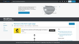 
                            1. customization - Remove Links from Login page - WordPress ...