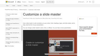 
                            8. Customize a slide master - PowerPoint - Office Support - Office 365