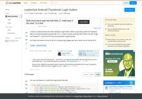 
                            13. customize Android Facebook Login button - Stack Overflow