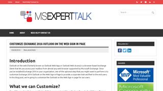 
                            13. Customize Exchange 2016 Outlook on the Web Sign in Page - MS ...