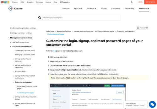 
                            12. Customize Login Page of the Customer Portal | Zoho ...