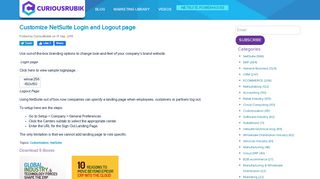 
                            11. Customize NetSuite Login and Logout page - NetSuite Blog