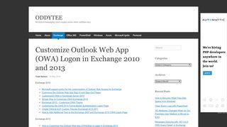 
                            11. Customize Outlook Web App (OWA) Logon in Exchange 2010 and ...