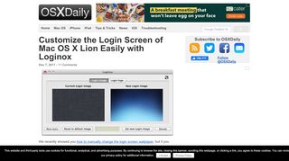 
                            1. Customize the Login Screen of Mac OS X Lion Easily with Loginox