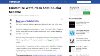 
                            7. Customize WordPress Admin Color Scheme - Hongkiat